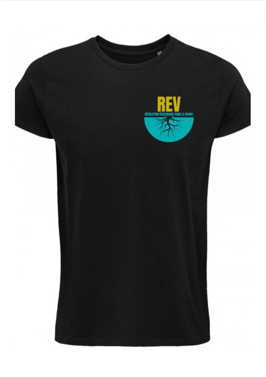 t-shirt de la REV, face avant