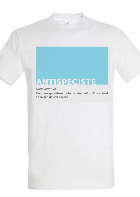 T-shirt droit "Antispéciste"