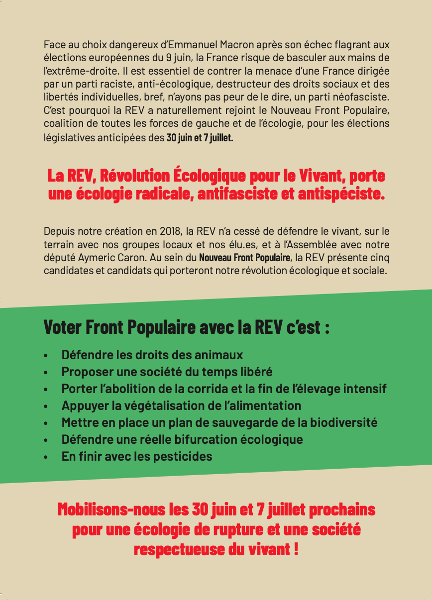 1000 Tracts REV - Nouveau Front Populaire