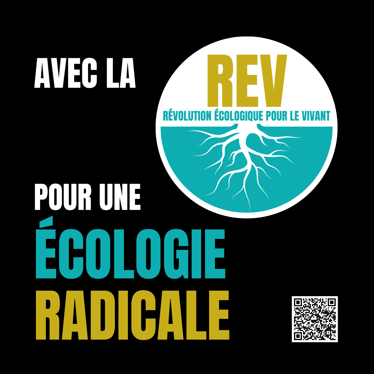 Sticker REV pour une écologie radicale