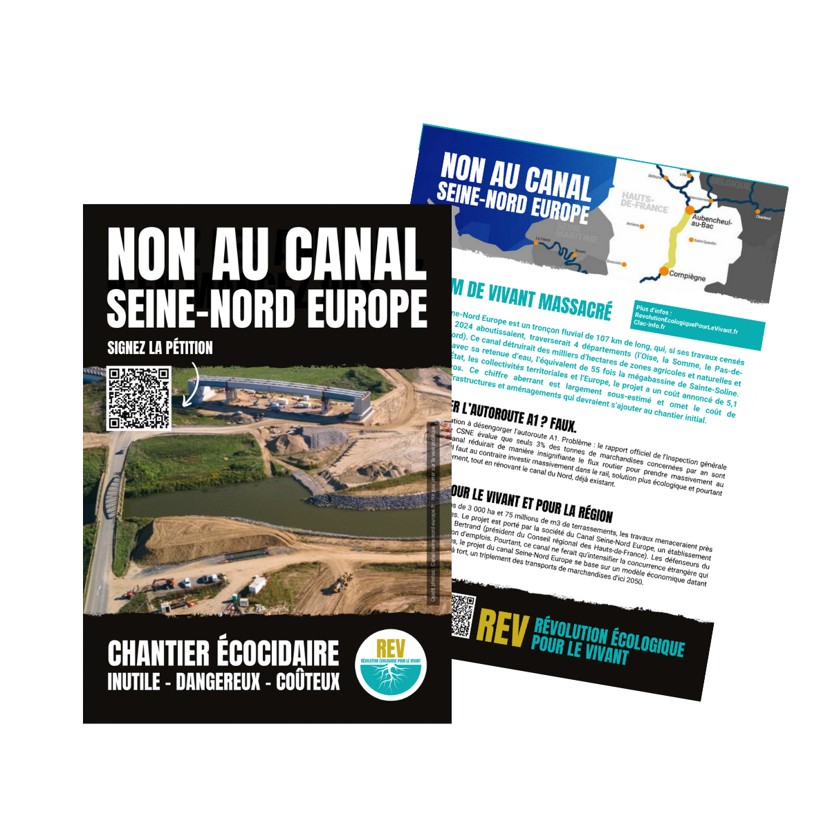 Tract Canal Seine-Nord Europe recto verso