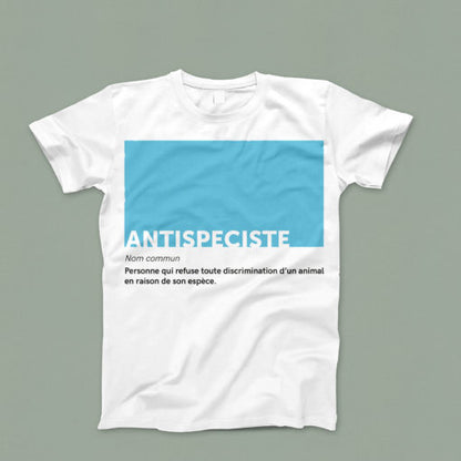 T-shirt droit "Antispéciste"